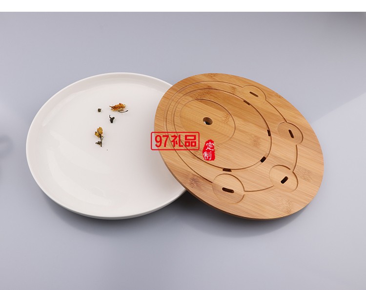 都市風(fēng)螺紋茶具套裝 商務(wù)茶具套裝帶茶盤 定制logo