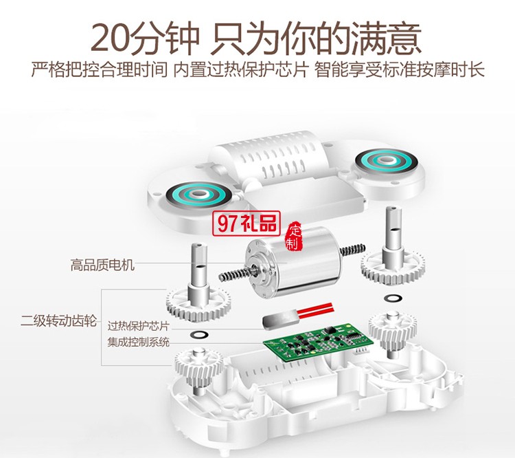 非兔品牌披肩部腰部揉捏加熱器儀車(chē)載家用按摩枕 頸倍樂(lè) 可定制LOGO