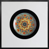 立體實物陶瓷盤軟裝樣板房有框掛畫