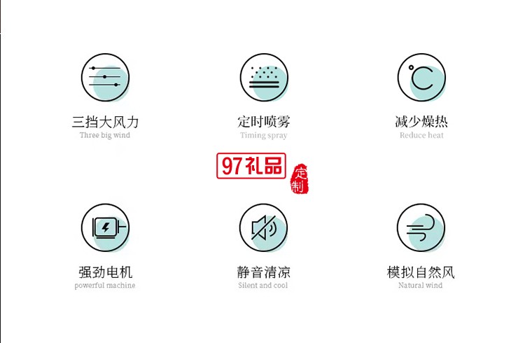 辦公室桌面小風扇加濕器二合一制冷無葉充電usb小型