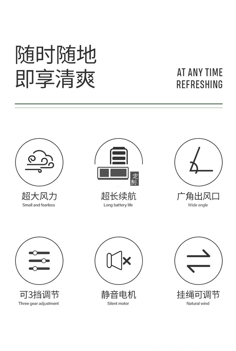 創(chuàng)意掛脖風(fēng)扇懶人usb迷你手持桌面靜音掛腰風(fēng)扇