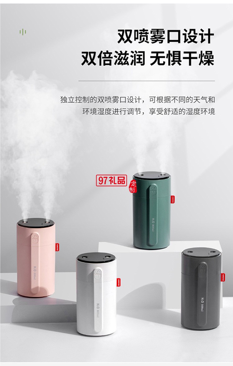 dolby定制智能小加濕器 雙噴大霧量智能顯屏手感應(yīng)調(diào)節(jié)噴霧風扇