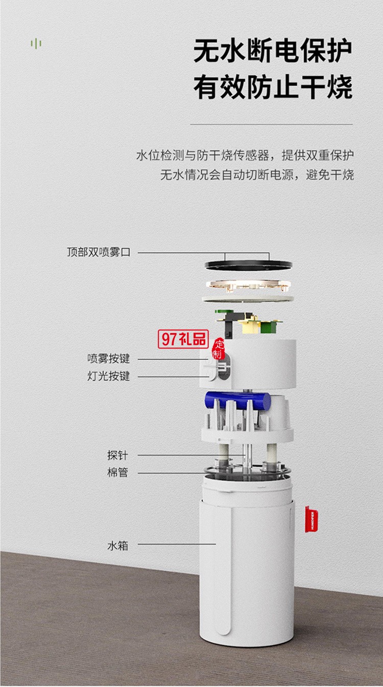 dolby定制智能小加濕器 雙噴大霧量智能顯屏手感應(yīng)調(diào)節(jié)噴霧風扇