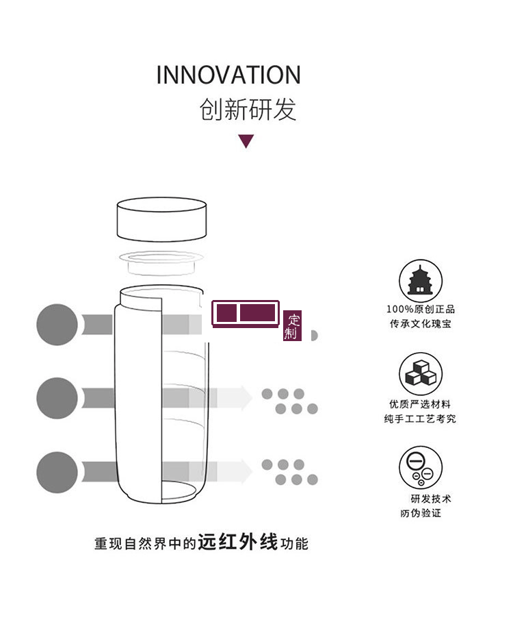 乾唐軒活瓷福寶/多寶/樂寶隨身杯300ml公司團(tuán)購創(chuàng)意商務(wù)隨手禮