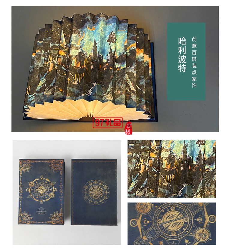 創(chuàng)意折疊書本燈書燈故宮文創(chuàng)禮品