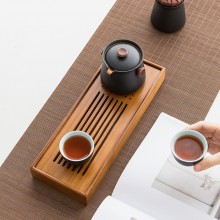 小茶盤兩人用一人用家用小型簡(jiǎn)易竹制儲(chǔ)水式功夫茶托盤迷你小茶臺(tái)