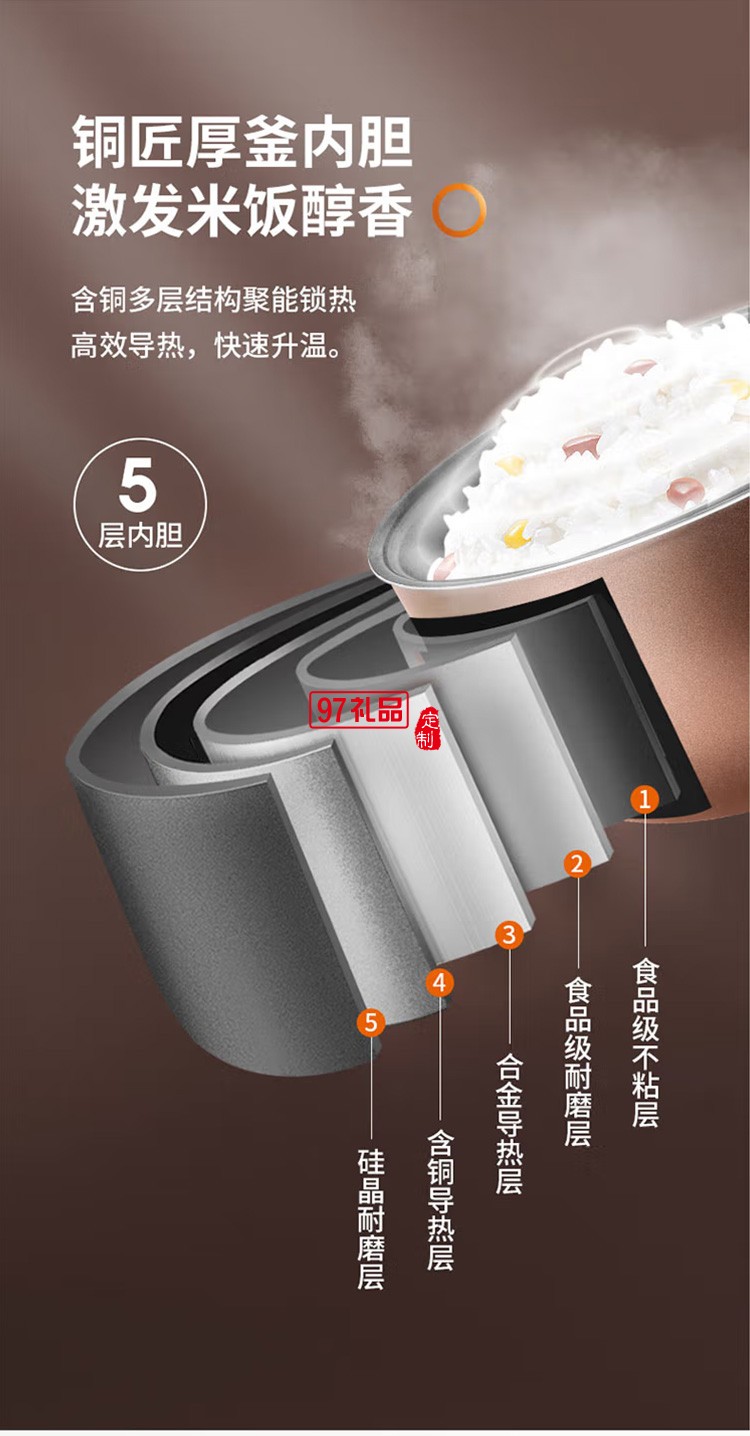 九陽多功能電飯煲開蓋智能4L電飯鍋F40FZ-F339定制公司廣告禮品