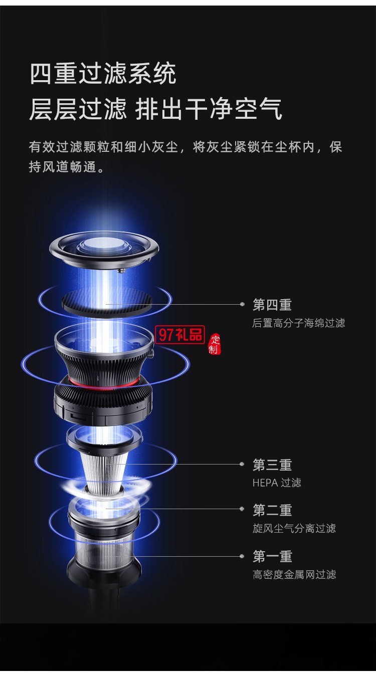 蘇泊爾手持吸塵器 多功能吸塵器XC05S63B-X1定制公司廣告禮品