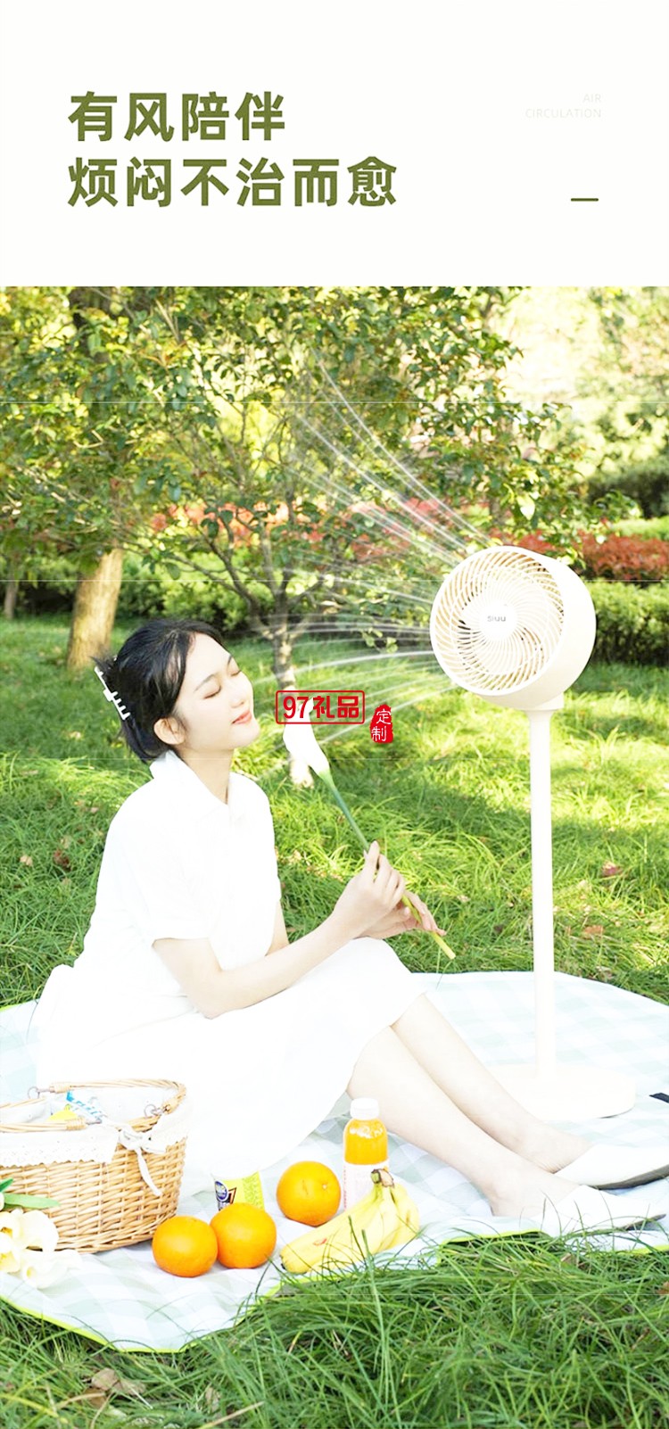 西佑空氣循環(huán)扇電風扇家用落地扇低音遙控立式渦輪臺式扇 爵士咖搖控款