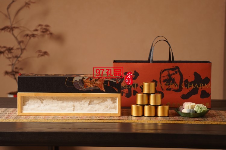 大國(guó)風(fēng)采中秋新款月餅禮盒包裝高檔手提禮品盒創(chuàng)意套裝