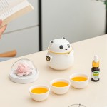月滿桂香時(shí)，把團(tuán)圓揉進(jìn)晚風(fēng)里，熊貓茶具套組